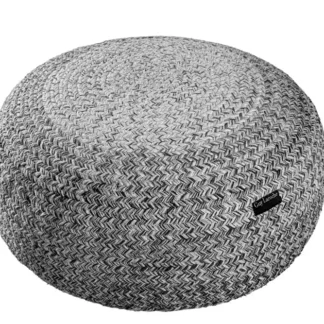 Στρογγυλό Πουφ Γιούτα Guy Laroche Ottoman Shades Grey