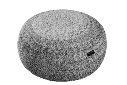 Στρογγυλό Πουφ Γιούτα Guy Laroche Ottoman Shades Grey