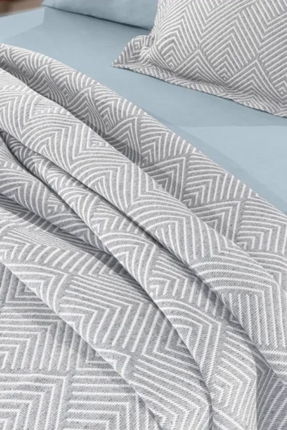Κουβέρτα Υπέρδιπλη Γκρι Guy Laroche Tetris Silver