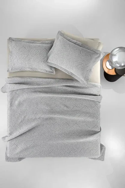 Κουβέρτα Υπέρδιπλη Γκρι Guy Laroche Tetris Anthracite