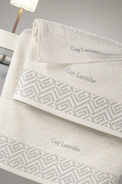 Σετ 3τμχ Πετσέτες Emblem Ivory - Guy Laroche - Image 3