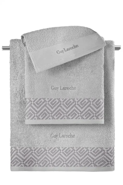 Σετ 3τμχ Πετσέτες Emblem Silver - Guy Laroche