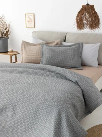 Μαξιλαροθήκη Matelasse Oxford  50X70 DAPHNE - GREY - Image 2