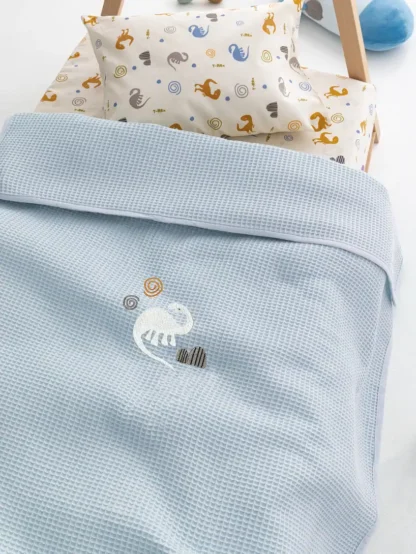 Κουβέρτα Πικέ Αγκαλιάς Baby Blankets 80x110 CANDY/2 - BLUE