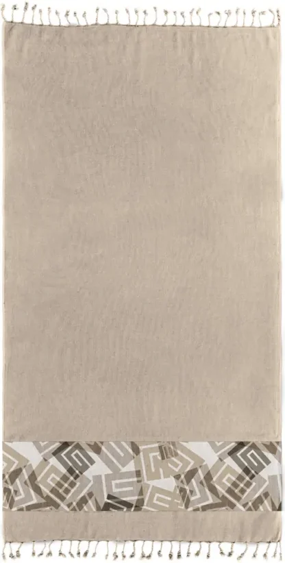 Πετσέτα Θαλάσσης - Παρεό Pestemal 22 Beige 90x170 - Guy Laroche - Image 2