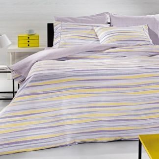 Κουβερλί Βαμβακερό Ριγέ Guy Laroche Ripples Lilac