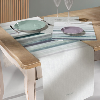 Τραβέρσα αλέκιαστη δυο όψεων Saint Clair 2053 Petrol