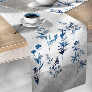 Φλοράλ τραβέρσα αλέκιαστη Saint Clair 2055 Denim