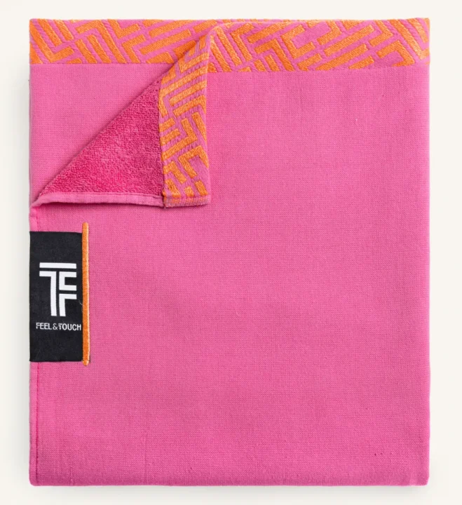 Πετσέτα Θαλάσσης Sunny Fuchsia 90x180 - Feel and Touch - Image 2