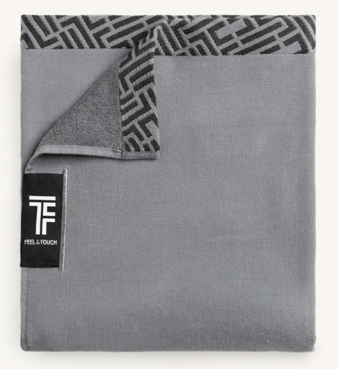 Πετσέτα Θαλάσσης Sunny Anthracite 90x180 - Feel and Touch - Image 2