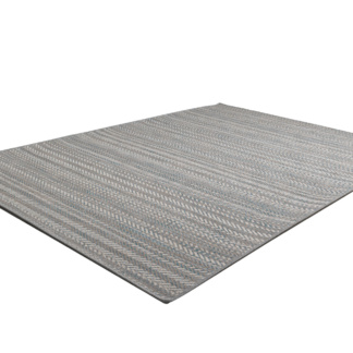 Ψάθινο χαλί Breeze 187/13 Γκρι Μπέζ Πετρόλ Ρίγες - Colore Colori