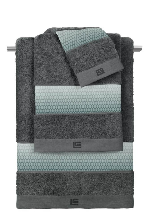 Σετ Πετσέτες Μπάνιου, 100% Βαμβακερές - Guy Laroche Christy Aqua Grey Anthracite