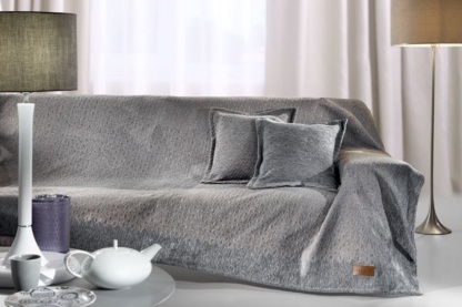 Ριχτάρι Πολυθρόνας Saphir Silver 180×150 της Guy Laroche - Βαμβακερό Σενίλ.