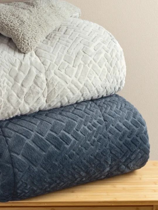 Κουβερτοπάπλωμα Ανθρακί, Μονόχρωμο - Palamaiki Mozza Coal