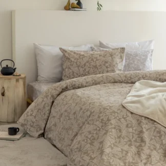 Σετ Σεντόνια Υπέρδιπλα Flannel Beauty 240x265 FB0225 Χωρίς Λάστιχο