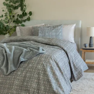 Σετ Σεντόνια Υπέρδιπλα Flannel Beauty 240x265 FB0228 Χωρίς Λάστιχο