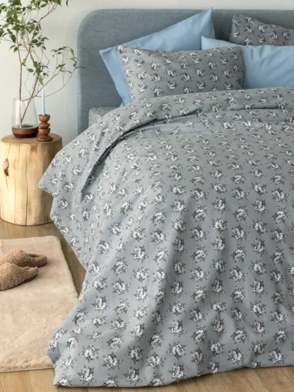 Σετ Σεντόνια Υπέρδιπλα Flannel Beauty 240x265 FB0230 Χωρίς Λάστιχο - Image 2