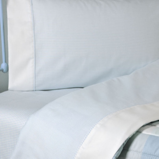 Παπλωματοθήκη Μονή 508 Carreau/Stripe Ciel - DownTown