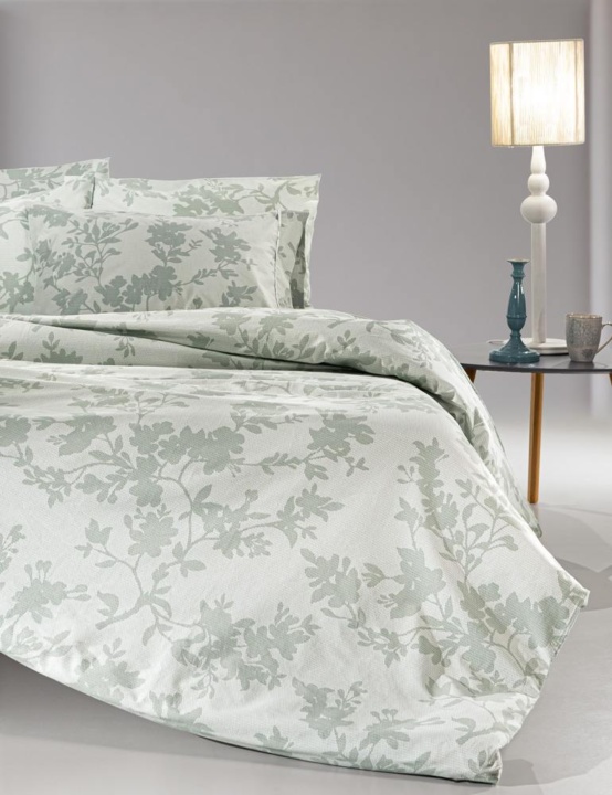 Σετ 4τμχ Σεντόνια Christy Aqua-Grey με Λάστιχο 170x200+32 - Guy Laroche - Image 2
