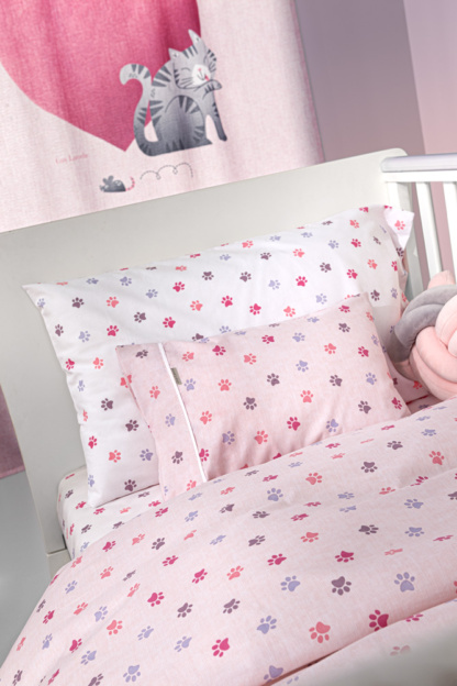 Σετ βρεφικά σεντόνια Guy Laroche Paw Pinky