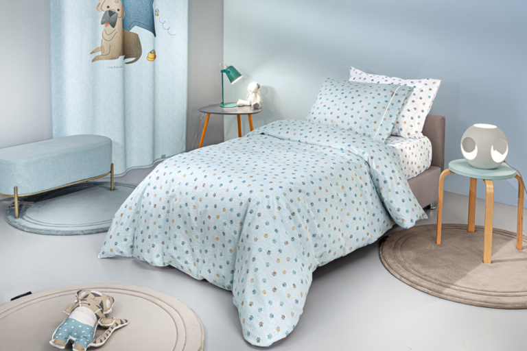 Σετ 3τμχ Παιδικά Σεντόνια Paw Ciel 165x250 - Guy Laroche
