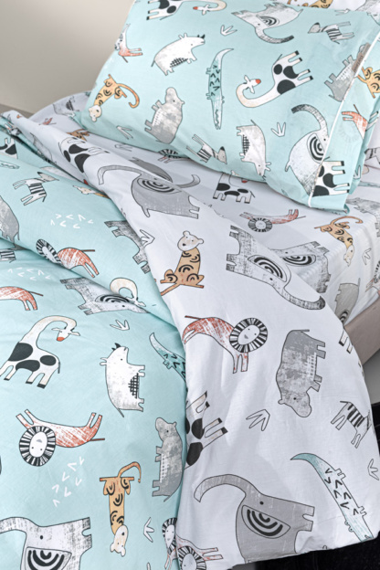 Σετ 3τμχ Παιδικά Σεντόνια Zootopia Aqua-Grey 165x250 - Guy Laroche - Image 2