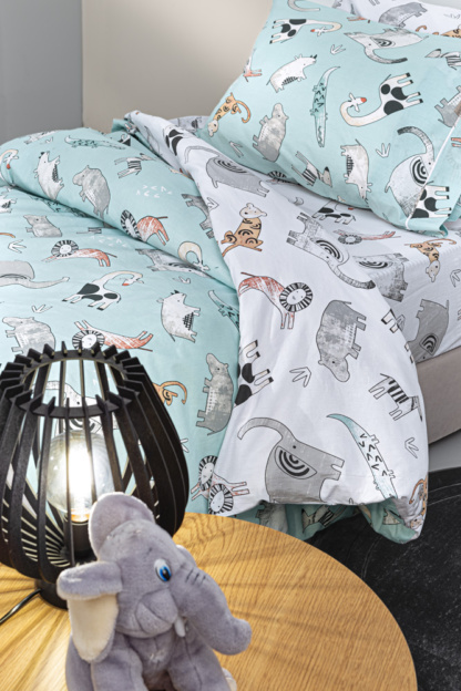 Σετ 3τμχ Παιδικά Σεντόνια Zootopia Aqua-Grey 165x250 - Guy Laroche - Image 3