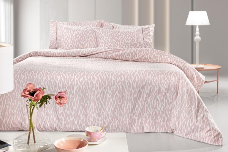 Σετ 4τμχ Σεντόνια Magma Dusty Pink Flannel με Λάστιχο 165x200+35 - Guy Laroche