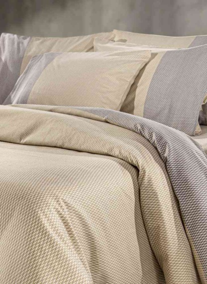 Σετ 4τμχ Σεντόνια Verona Taupe Flannel με Λάστιχο 165x200+35 - Guy Laroche - Image 2