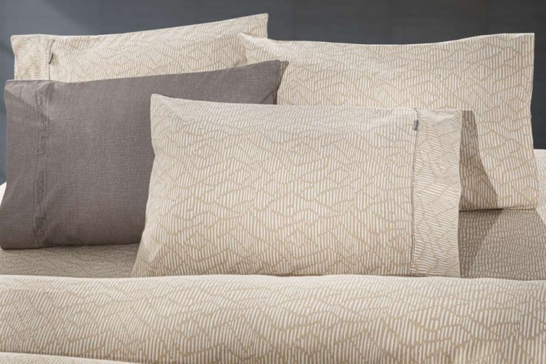 Σεντόνια king size μπεζ Guy Laroche Brenta Camel Flannel