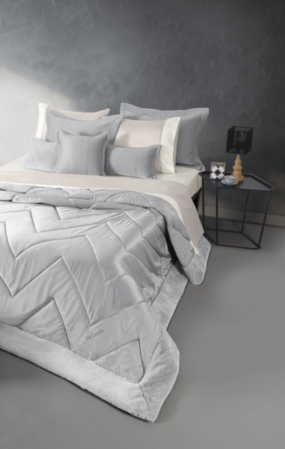 Πάπλωμα Σετ 3 τεμαχίων Chevron Silver 240x250 - Guy Laroche