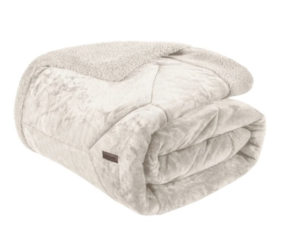 Κουβερτοπάπλωμα Δυο Όψεων, Εκρού, Ultrasoft - Guy Laroche Prisma Ivory