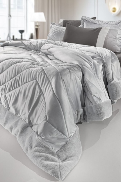 Σετ 3τμχ Πάπλωμα Columbia Silver 250x240 - Guy Laroche