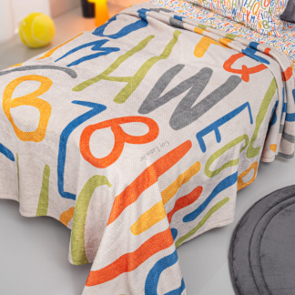 Παιδική Κουβέρτα Ultrasoft Letters Multi 160x220 - Guy Laroche