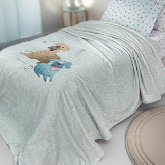 Παιδική Κουβέρτα Ultrasoft Paw Ciel 160x220 - Guy Laroche