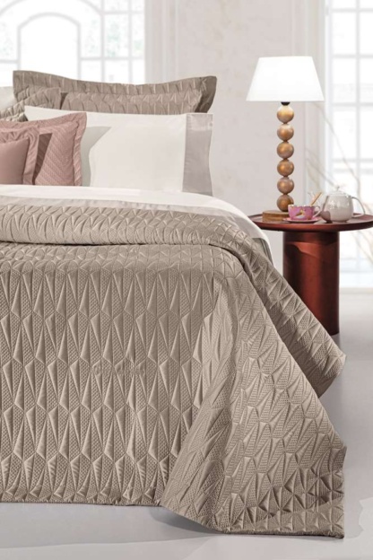 Σετ 3τμχ Κουβερλί Ruby Taupe 240x250 - Guy Laroche - Image 2