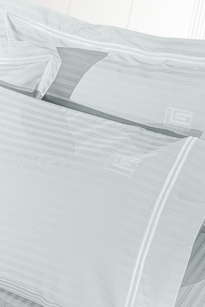 Ζεύγος Μαξιλαροθήκες Nice Moonlight-White Oxford 52x72 - Guy Laroche