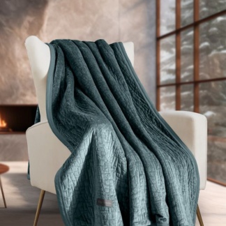 Ριχτάρι Bolzano Emerald 130x170 + Διακοσμητικό Μαξιλάρι - Guy Laroche