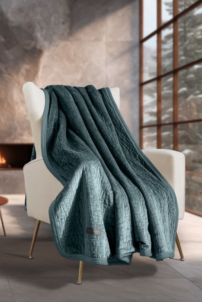 Ριχτάρι Bolzano Emerald 130x170 + Διακοσμητικό Μαξιλάρι - Guy Laroche