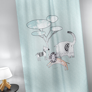 Βρεφική Κουρτίνα Zootopia Aqua Grey 145x270 - Guy Laroche
