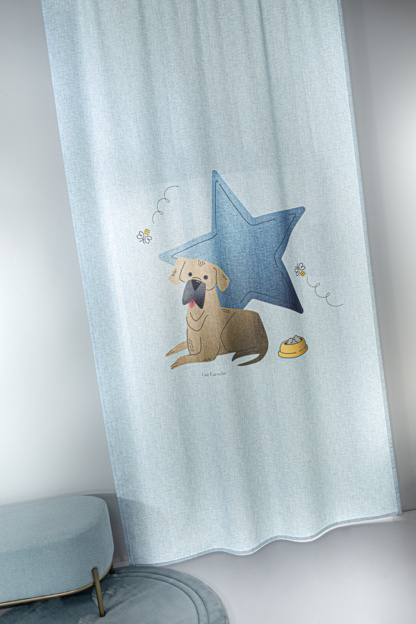 Βρεφική Κουρτίνα Paw Ciel 145x270 - Guy Laroche