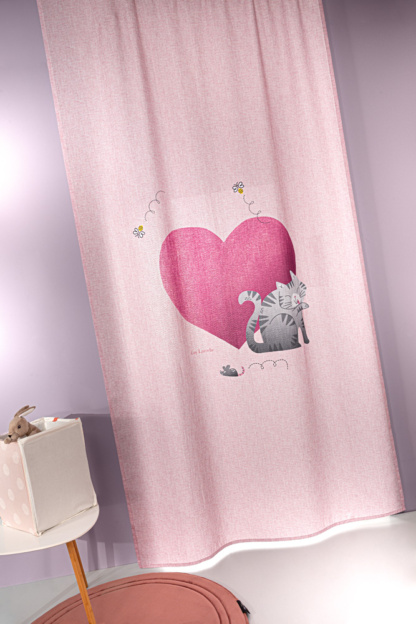 Βρεφική Κουρτίνα Paw Pinky 145x270 - Guy Laroche