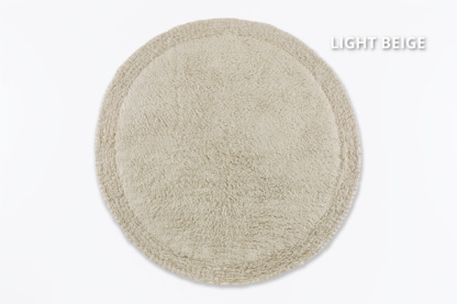 Πατάκι Frill Στρογγυλό Light Beige - DownTown