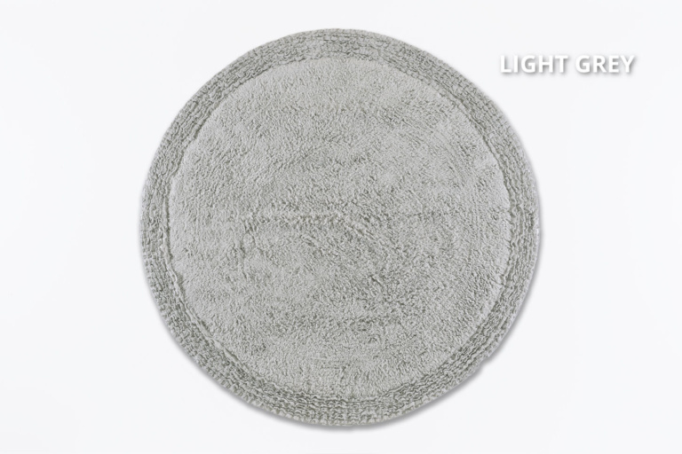 Πατάκι Frill Στρογγυλό Light Grey - DownTown