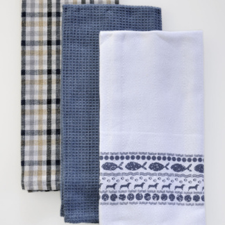 Πετσέτες Κουζίνας 65Χ45 Σετ 3τμχ 18-0369 - DownTown