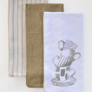 Πετσέτες Κουζίνας 65Χ45 Σετ 3τμχ 18-0372 - DownTown