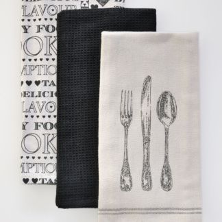 Πετσέτες Κουζίνας 65Χ45 Σετ 3τμχ 18-0386 - DownTown