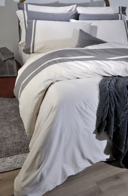 Σετ Σεντόνια Υπέρδιπλα Ecru 90% Cotton-10% Wool - DownTown