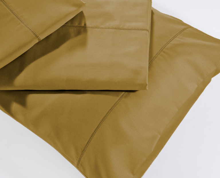 Ζεύγος Μαξιλαροθήκες Oxford 250/15 Bronze - DownTown