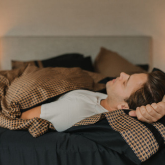 Σετ Σεντόνια King 827 Pied De Poule Black - DownTown